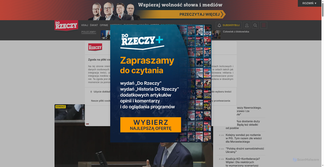 Security scan screenshot of https://dorzeczy.pl