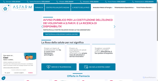 Security scan screenshot of https://www.asfarm.it