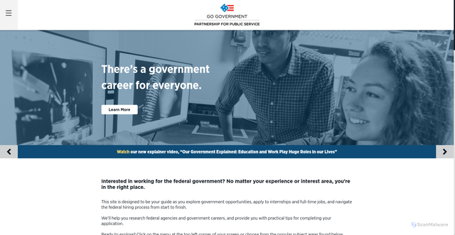 Security scan screenshot of https://gogovernment.org/
