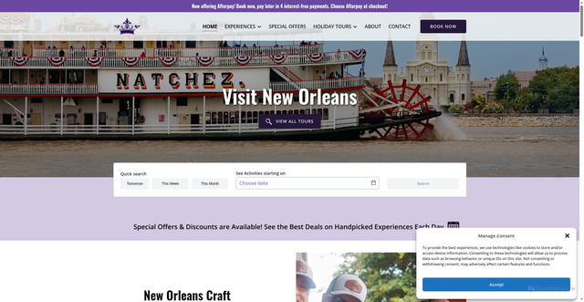 Security scan screenshot of https://www.visitneworleans.com/