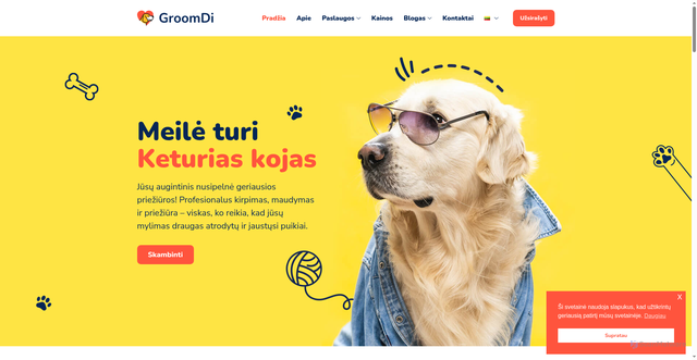 Security scan screenshot of https://groomervilnius.lt/