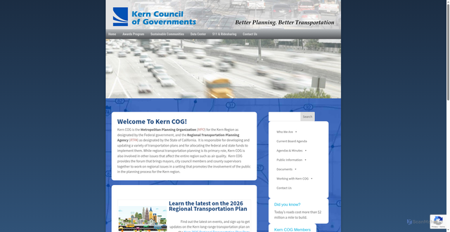 Security scan screenshot of https://www.kerncog.org/