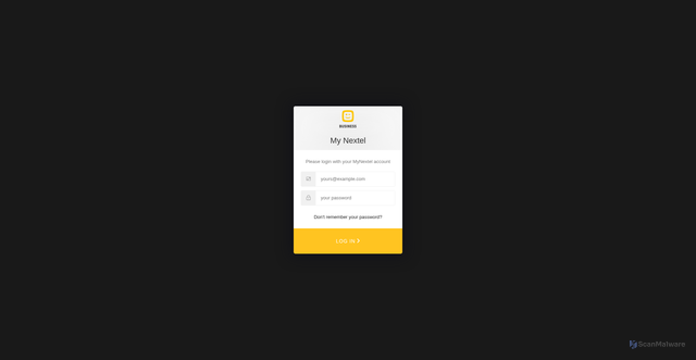 Security scan screenshot of https://nextel.be