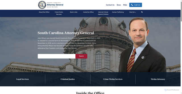 Security scan screenshot of https://www.scag.gov/