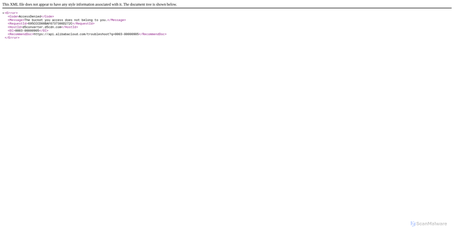 Security scan screenshot of https://d5converter.d5cdn.com