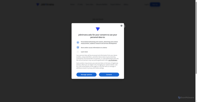 Security scan screenshot of https://jobnirvana.netlify.app/job/risk-analyst-i-at-osaic-saint-petersburg-fl-1770168827692