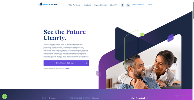 Security scan screenshot of https://slavic401k.com