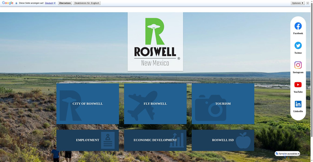 Security scan screenshot of https://roswell-nm.gov/1248/City-of-Roswell