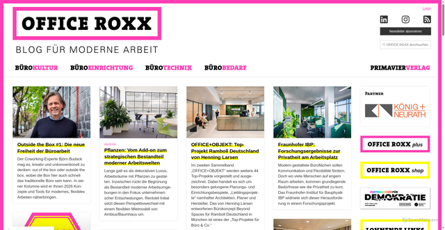 Security scan screenshot of https://office-roxx.de