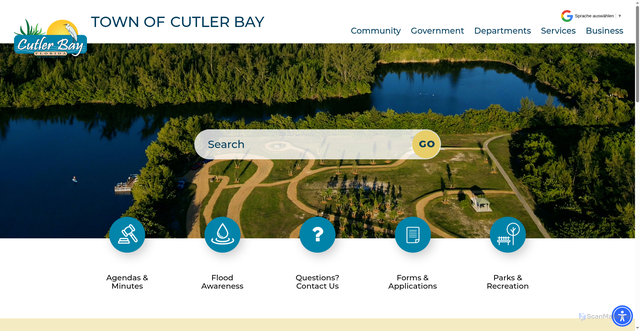 Security scan screenshot of https://www.cutlerbay-fl.gov/