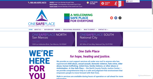 Security scan screenshot of https://ospsandiegocounty.gov/