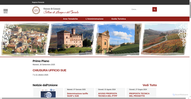 Security scan screenshot of https://www.langabarolo.it/