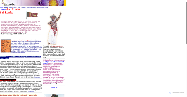Security scan screenshot of https://lankalibrary.com