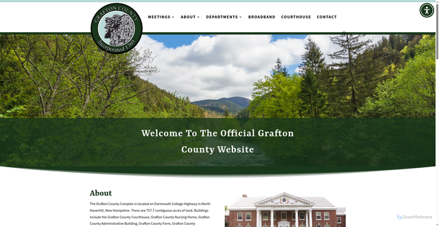 Security scan screenshot of https://grafton-county.com/