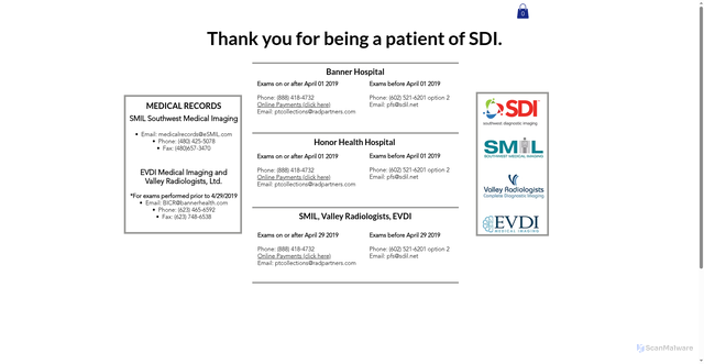 Security scan screenshot of https://sdil.net
