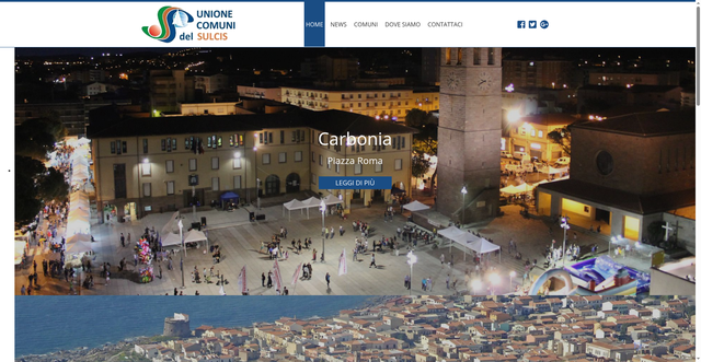 Security scan screenshot of https://www.unionecomunisulcis.it/