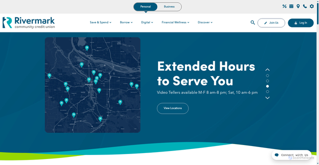 Security scan screenshot of https://www.rivermarkcu.org