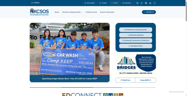 Security scan screenshot of https://kern.org/