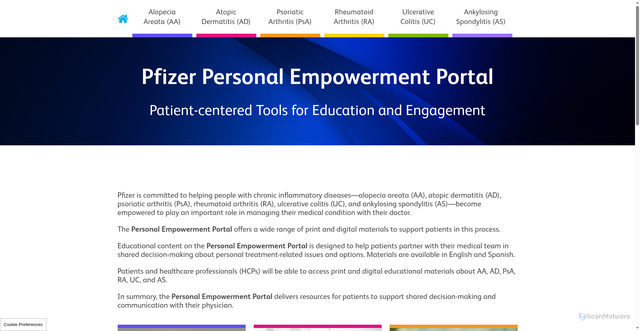Security scan screenshot of https://personalempowermentportal.com