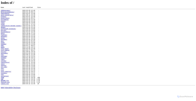 Security scan screenshot of https://ftp-trace.ncbi.nih.gov