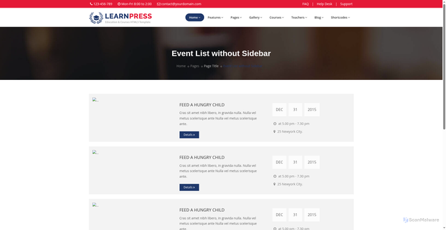 Security scan screenshot of https://quiet-olive-9aasjbjjin-j6ff15dafs.edgeone.app/events-list-no-sidebar.html