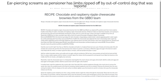 Security scan screenshot of https://djrhqjlblog-7nik8yuhld.edgeone.app/21825-recipe-chocolate-and-raspberry-ripple-cheesecake-brownies-from-the-gbbo-team.html