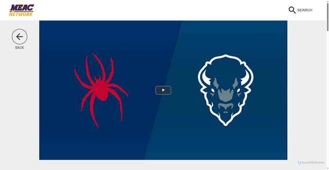 Security scan screenshot of https://watch.meacsports.com/program-group/de4296c31c951199cb4f9747ab78f3cb/program/d4a9a2a51443c819abeb8289a24ca39a