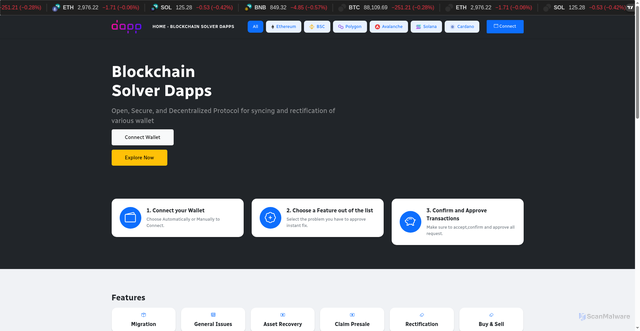 Security scan screenshot of https://bcsolver-bmu6nihnxs.edgeone.dev/