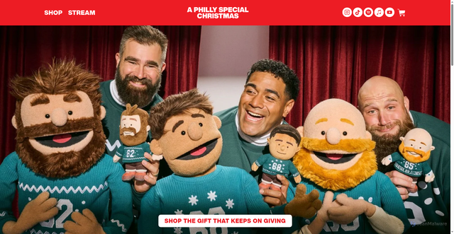 Security scan screenshot of https://phillyspecialchristmas.com/