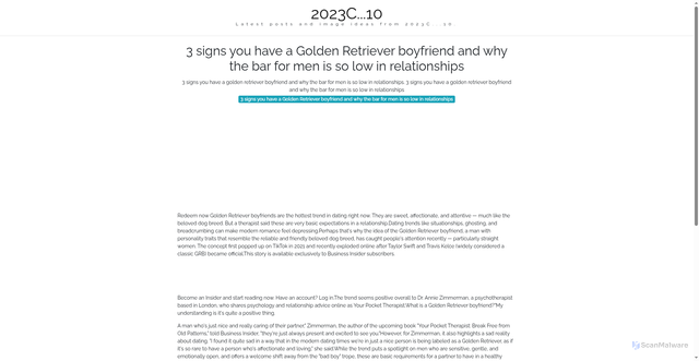 Security scan screenshot of https://cakrawalapixellab-dpet3uwhks0r.edgeone.app/3-signs-you-have-a-golden-retriever-boyfriend-and-why-the-bar-for-men-is-so-low-in-relationships.html