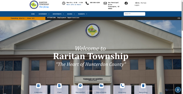Security scan screenshot of https://raritantwpnj.gov/