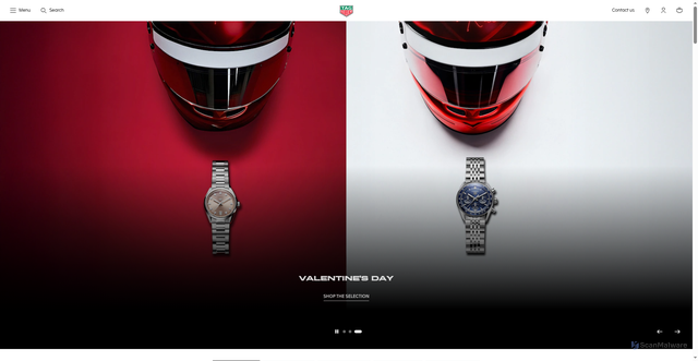 Security scan screenshot of https://tagheuer.com