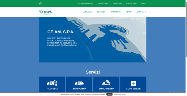 Security scan screenshot of https://www.geamspa.net/
