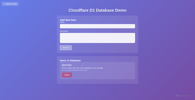 Security scan screenshot of https://cloudflare-demo-new-2ab.pages.dev/database