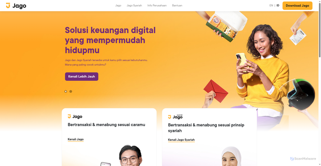 Security scan screenshot of https://www.jago.com