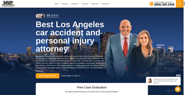 Security scan screenshot of https://themvp.com/