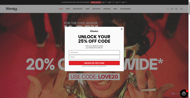 Security scan screenshot of https://litlookzstudio.com
