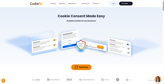 Security scan screenshot of https://cookiepal.io
