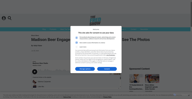 Security scan screenshot of https://thefredshow.iheart.com/content/2026-07-28-madison-beer-engaged-to-fianc-justin-herbert-see-the-photos/