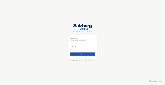 Security scan screenshot of https://salzburgcapital.app/