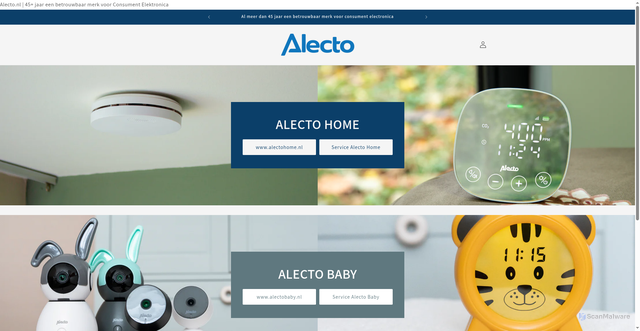 Security scan screenshot of https://alecto.shop/