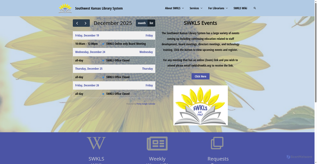 Security scan screenshot of https://swkls.org/