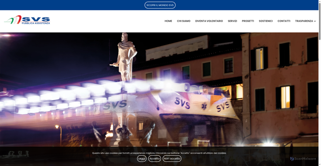 Security scan screenshot of https://www.pubblicaassistenza.it/