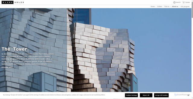 Security scan screenshot of https://www.luma.org/en/arles/about-us/parc-des-ateliers/the-tower.html