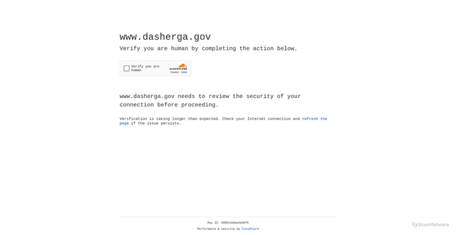 Security scan screenshot of https://www.dasherga.gov/