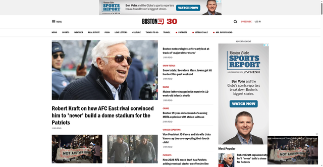Security scan screenshot of https://www.boston.com