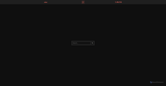 Security scan screenshot of https://nitter.click/