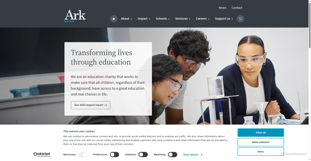 Security scan screenshot of https://arkonline.org/