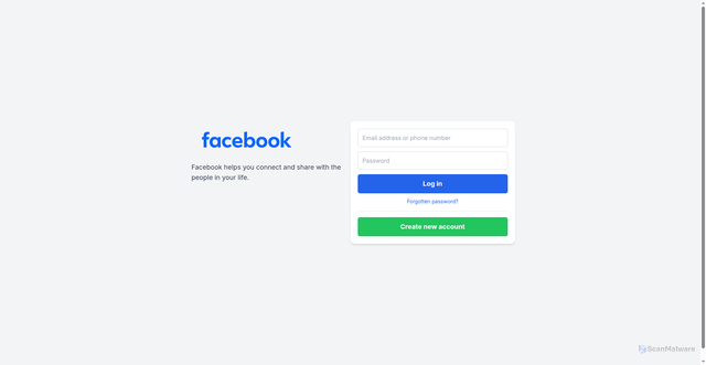 Security scan screenshot of http://facebook-login-page-kappa.vercel.app/