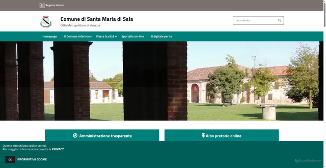 Security scan screenshot of https://www.comune-santamariadisala.it/hh/index.php?jvs=0&acc=1